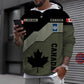 Personalized Canadian Soldier/ Veteran Camo With Name And Rank Hoodie 3D Printed - 0210230002