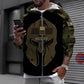 Sweat à capuche personnalisé avec nom et grade de soldat/vétéran suisse camouflage - 1696291201