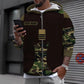 Sweat à capuche personnalisé avec nom et grade de soldat/vétéran suisse - 1696291202