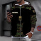 Sweat à capuche personnalisé avec nom et grade de soldat/vétéran suisse - 1696291205