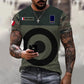 Personalized France Soldier/ Veteran Camo With Name And Rank T-shirt 3D Printed - 0310230002