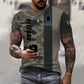 Personalized France Soldier/ Veteran Camo With Name And Rank T-shirt 3D Printed - 0310230003