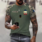 Personalized France Soldier/ Veteran Camo With Name And Rank T-shirt 3D Printed - 1696291204