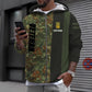 Personalized Germany Soldier/ Veteran Camo With Name And Rank Hoodie 3D Printed - 0610230002