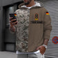Personalized Germany Soldier/ Veteran Camo With Name And Rank Hoodie 3D Printed - 0610230007