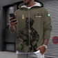 Personalisierter Kapuzenpullover mit Camouflage-Muster für italienische Soldaten/Veteranen mit Namen und Rang – 0910230001