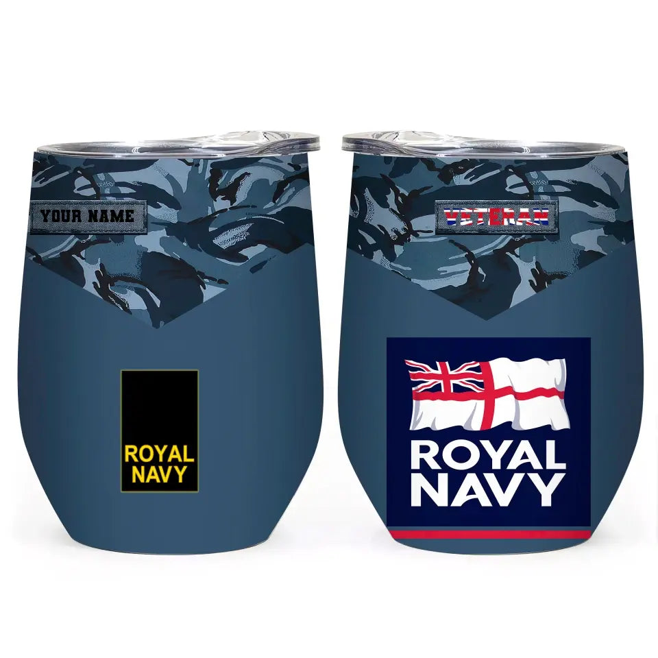 Personalized United Kingdom Veteran/ Soldier With Rank  Camo Tumbler All Over Printed - 1706832017