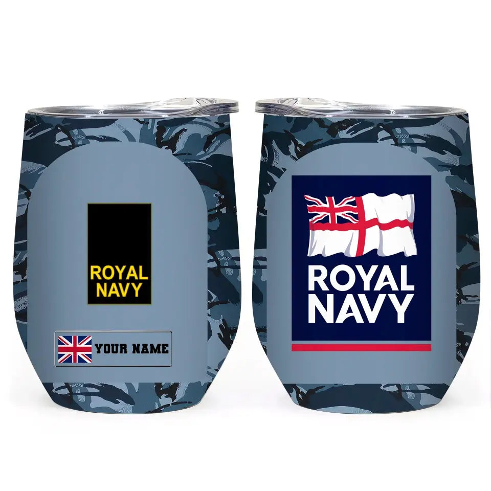 Personalized United Kingdom Veteran/ Soldier With Rank And Name Camo Tumbler All Over Printed - 17068320