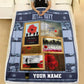 Personalized British Soldier/ Veteran Camo With Name And Rank Fleece Blanket 3D Printed - 16971552