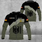 Sweat à capuche personnalisé avec camouflage soldat/vétéran allemand avec nom et grade imprimé en 3D - 3009230001