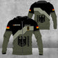 Sweat à capuche personnalisé avec camouflage soldat/vétéran allemand avec nom et grade imprimé en 3D - 3009230001