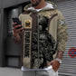 Personalized UK Soldier/ Veteran Camo With Name And Rank Hoodie 3D Printed - 0410230014