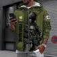 Personalized Canada Soldier/ Veteran Camo With Name And Rank Hoodie 3D Printed - 0410230001