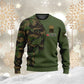 Sweat à capuche personnalisé avec nom et grade de soldat/vétéran suisse - 1696291207