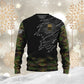 Sweat à capuche personnalisé avec nom et grade de soldat/vétéran suisse - 1696291208