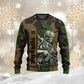 Sweat à capuche personnalisé avec nom et grade de soldat/vétéran suisse - 1696291209