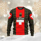 Sweat à capuche personnalisé avec nom et grade de soldat/vétéran suisse camouflage - 1696291210
