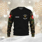 Sweat à capuche personnalisé avec nom et grade de soldat/vétéran suisse - 1696291213