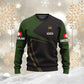 Sweat à capuche personnalisé avec nom et grade de soldat/vétéran suisse camouflage - 1696291214
