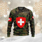 Personalized Swiss Soldier/ Veteran Camo With Name And Rank Hoodie - 0310230016