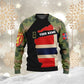 Personalized Norway Soldier/ Veteran Camo With Name And Rank Hoodie - 0310230012