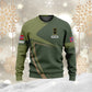 Personalisierter Kapuzenpullover mit Camouflage-Muster für norwegische Soldaten/Veteranen mit Namen und Rang – 0310230015