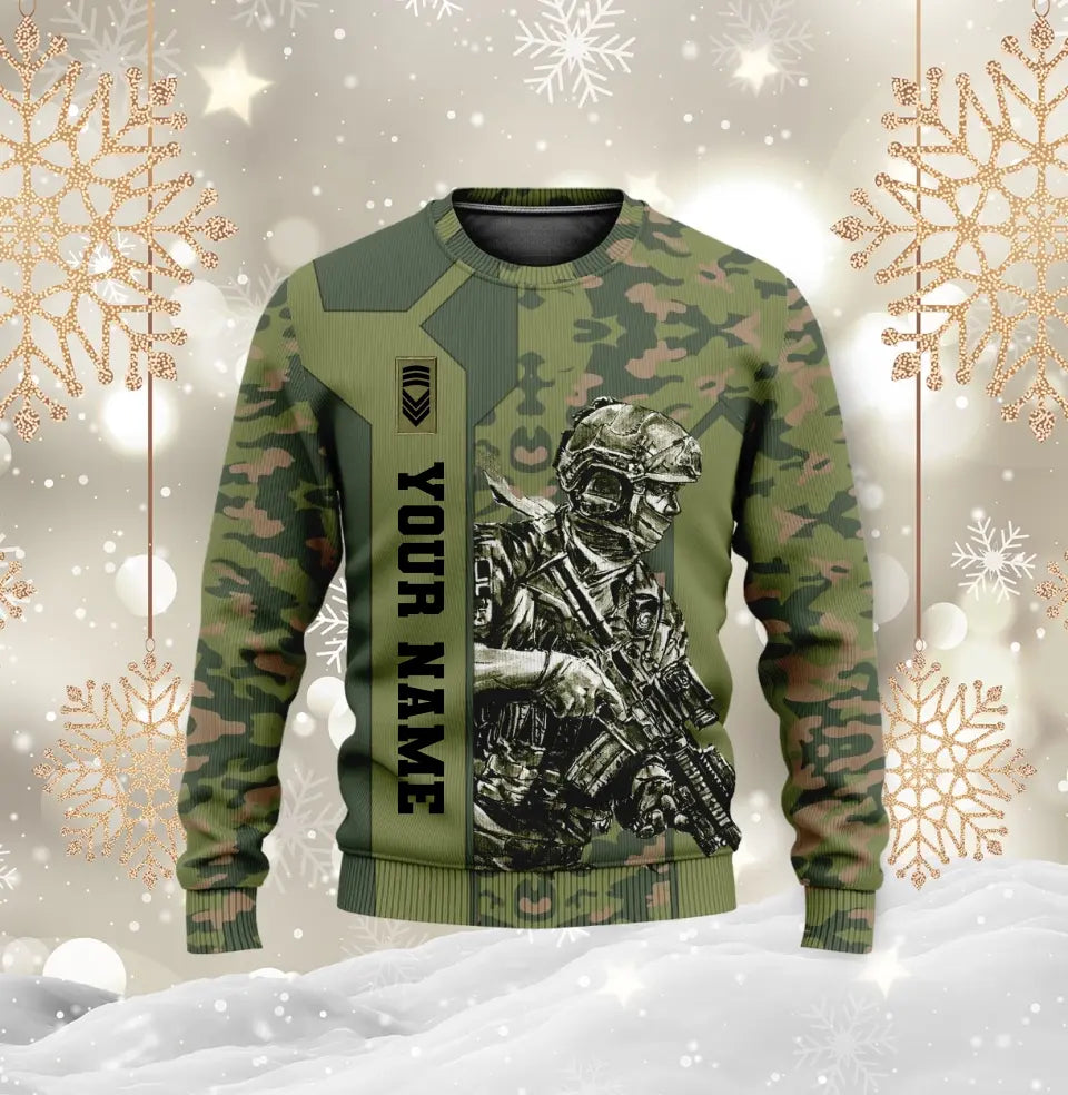 Personalized Norway Soldier/ Veteran Camo With Name And Rank Hoodie - 0310230021