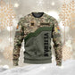 Personalized UK Soldier/ Veteran Camo With Name And Rank Hoodie 3D Printed - 0410230001