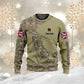 Personalized UK Soldier/ Veteran Camo With Name And Rank Hoodie 3D Printed - 0410230005