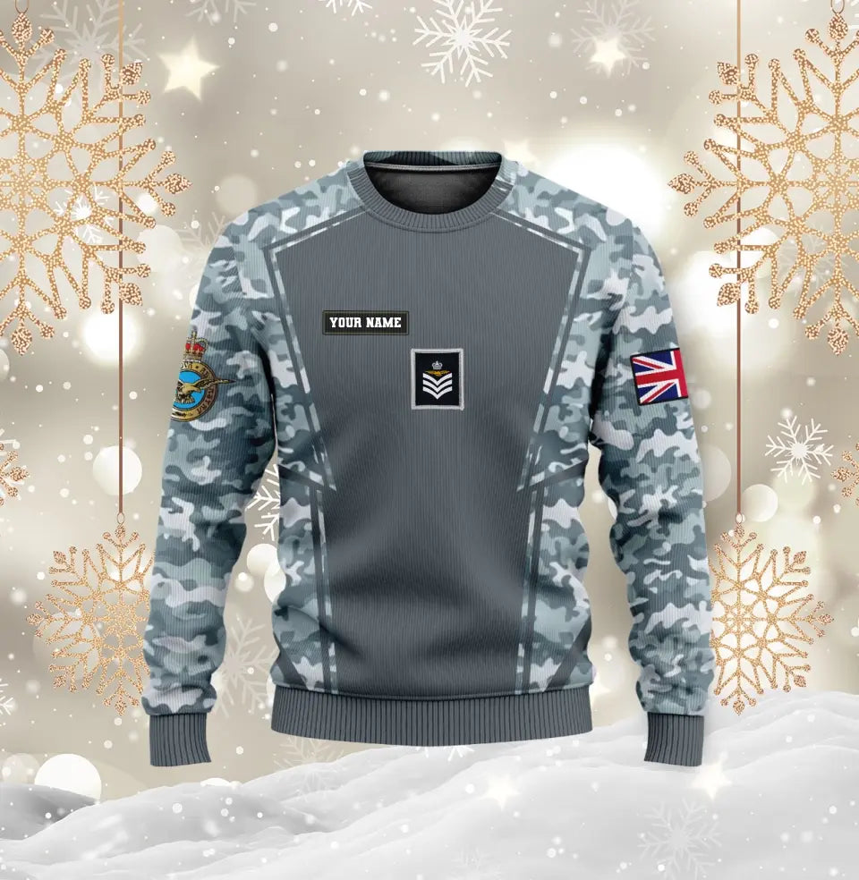 Personalized UK Soldier/ Veteran Camo With Name And Rank Hoodie 3D Printed - 1696377611