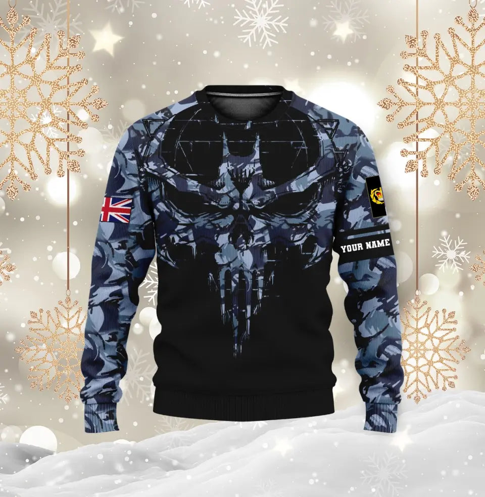 Personalized UK Soldier/ Veteran Camo With Name And Rank Hoodie 3D Printed - 1696377612