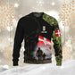 Personalized Denmark Soldier/ Veteran Camo With Name And Rank Hoodie - 1910230001