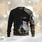 Personalized France Soldier/ Veteran Camo With Name And Rank Hoodie 3D Printed - 1910230001