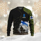 Personalized Finland Soldier/ Veteran Camo With Name And Rank Hoodie 3D Printed - 1910230001