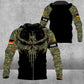 Personalized Germany Soldier/ Veteran Camo With Name And Rank Hoodie 3D Printed - 2010230001