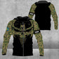 Personalized Sweden Soldier/ Veteran Camo With Name And Rank Hoodie 3D Printed - 2010230001
