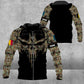 Personalized Belgium Soldier/ Veteran Camo With Name And Rank Hoodie 3D Printed - 2010230001