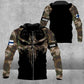 Personalized Finland Soldier/ Veteran Camo With Name And Rank Hoodie 3D Printed - 2010230001