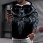 Personalisierter Kapuzenpullover mit irischem Soldaten-/Veteranen-Tarnmuster und Namen und Rang, 3D-Druck – 16977600