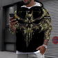 Personalisierter Kapuzenpullover mit irischem Soldaten-/Veteranen-Tarnmuster und Namen und Rang, 3D-Druck – 16977600