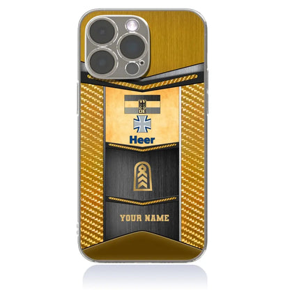 Personalized Germany Soldier/Veterans With Rank And Name Phone Case Printed - 2310230001