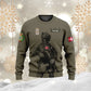 Personalized Denmark Soldier/ Veteran Camo With Name And Rank Hoodie - 0910230001