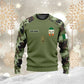 Personalized Ireland Soldier/ Veteran Camo With Name And Rank Hoodie 3D Printed - 1010230001