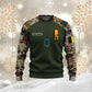 Personalized Belgium Soldier/ Veteran Camo With Name And Rank Hoodie 3D Printed - 1010230001