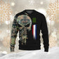 Personalized Netherlands Soldier/ Veteran Camo With Name And Rank Hoodie - 0211230001