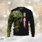 Personalized Denmark Soldier/ Veteran Camo With Name And Rank Hoodie - 0211230001