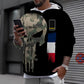 Personalized France Soldier/ Veteran Camo With Name And Rank Hoodie - 0211230001