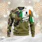 Personalized Ireland Soldier/ Veteran Camo With Name And Rank Hoodie - 0311230001