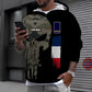 Personalized France Soldier/ Veteran Camo With Name And Rank Hoodie - 0211230001