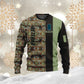 Personalized Belgium Soldier/ Veteran Camo With Name And Rank Hoodie - 0411230001